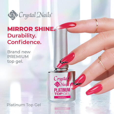 Crystal Nails Crystal Nails Platinum Top Gel UNIVERSAL 13 ml