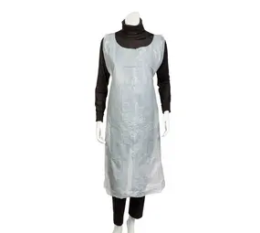 PBP Wegwerp Schort PE Wit 80 x 125 cm 20µm 100 stuks - Dispenserdoos