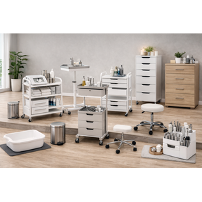 Werktafels & Opslag (Pedicure)