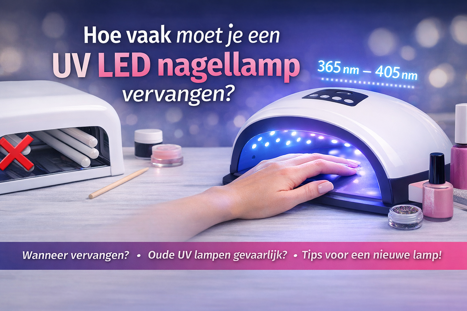 Hoe vaak moet je een UV-LED nagellamp vervangen?