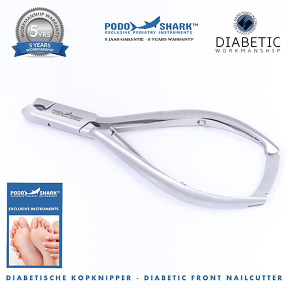 PBP PodoShark HALF MOON Nagel Kopknipper - Diabetic PBP PodoShark HALF MOON Nagel Kopknipper - Diabetic