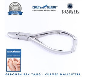 PBP PodoShark Pedicure Tang Gebogen Bek