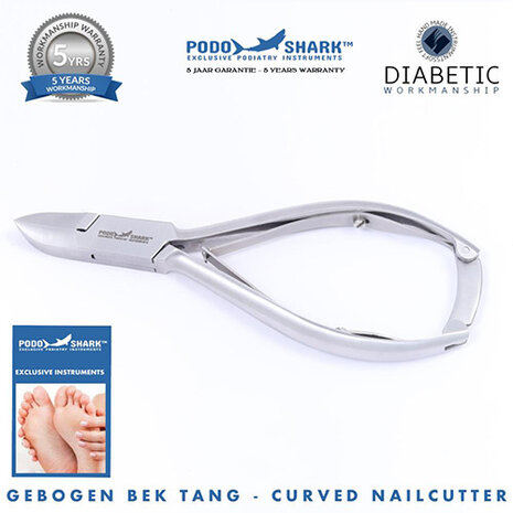 PBP PodoShark Pedicure Tang Gebogen Bek