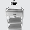 PBP Instrumenten Tafel | Salon Trolley ERNEY met 1 lade + 2 plateau's (inclusief verzending)