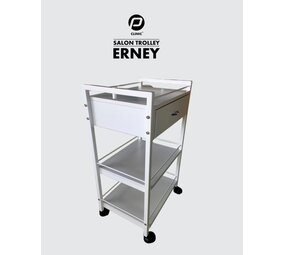 PBP Instrumenten Tafel | Salon Trolley ERNEY met 1 lade + 2 plateau's (inclusief verzending)