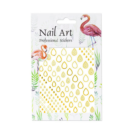 Florence Nails Florence Nails Nailart Sticker 3D Gold Drop