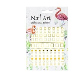 Florence Nails Florence Nails Nailart Sticker Gold Square
