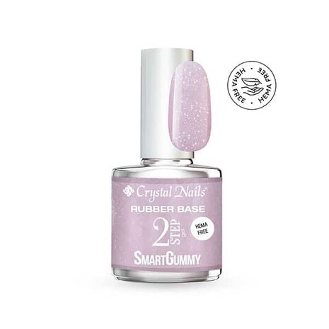 Crystal Nails Crystal Nails SmartGummy Rubber Base Gel Nr5 Shimmer Candy 13 ml