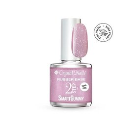 Crystal Nails Crystal Nails SmartGummy Rubber Base Gel Nr6 Shimmer Rose 13 ml