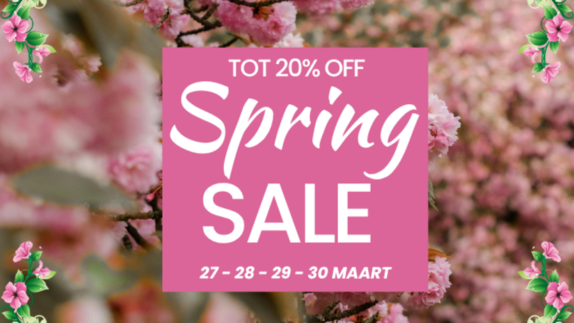 SPRING SALE – MIS HET NIET!
