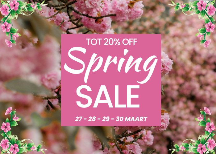SPRING SALE – MIS HET NIET!
