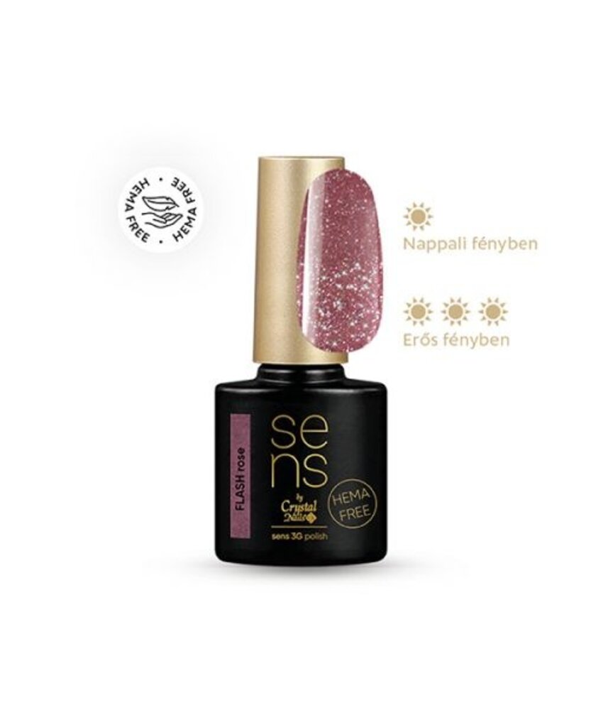Crystal Nails Crystal Nails SENS 3G Polish Flash Rose  TPO/HEMA vrij