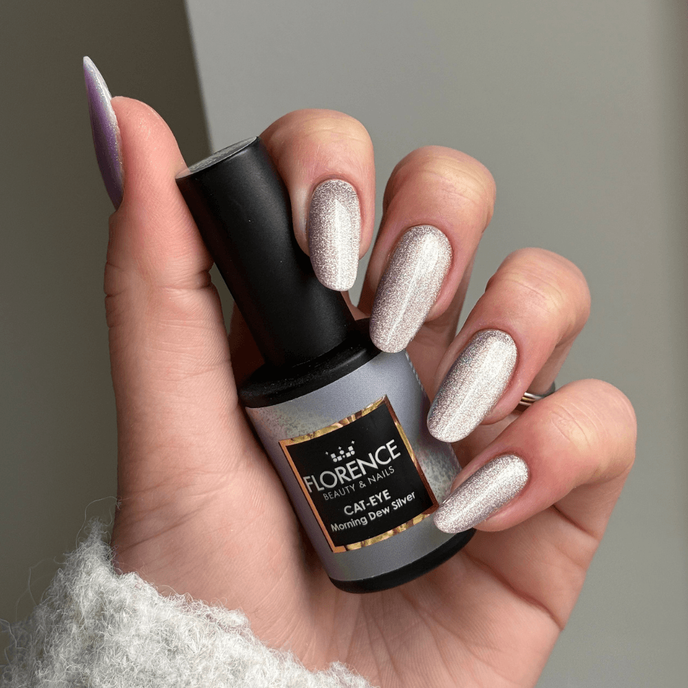 Florence Nails Florence Nails Gelpolish Cat-Eye Dew Silver 100.123.99-S - TPO/HEMA vrij