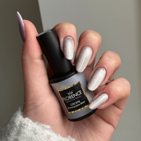 Florence Nails Florence Nails Gelpolish Cat-Eye Dew Silver 100.123.99-S - TPO/HEMA vrij