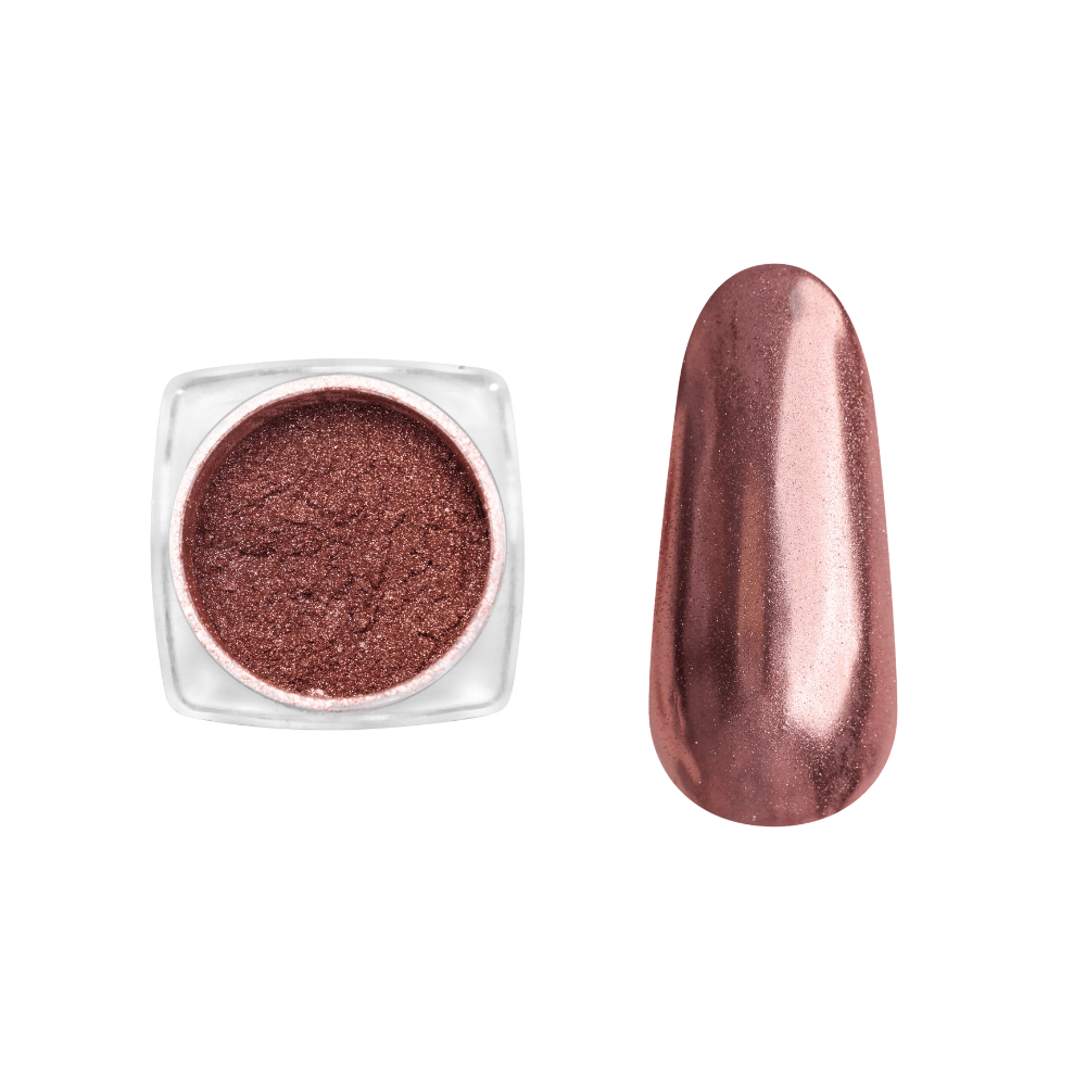 Florence Nails Florence Nails Chrome Powder Blushing Rose