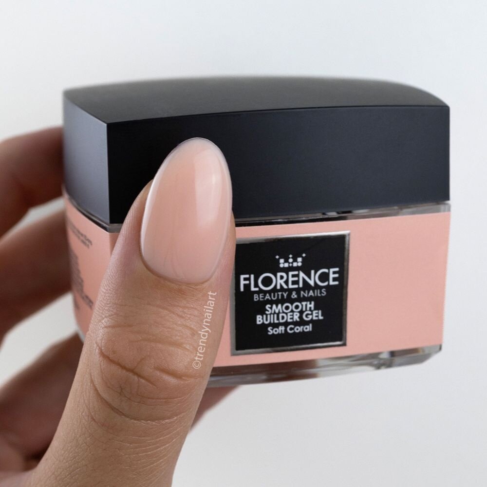 Florence Nails Florence Nails Smooth Builder Gel Soft Coral 10 ml TPO/HEMA vrij Florence Nails Florence Nails Smooth Builder Gel Soft Coral 10 ml TPO/HEMA vrij