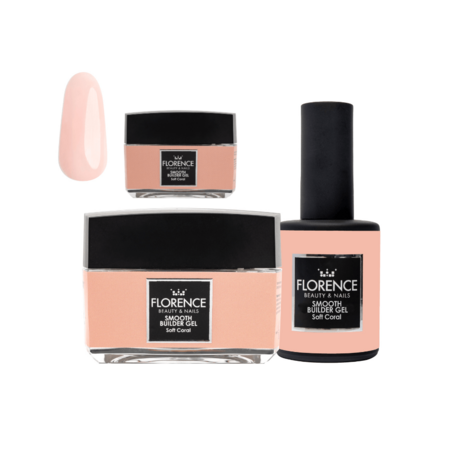 Florence Nails Florence Nails Smooth Builder Gel Soft Coral 10 ml TPO/HEMA vrij Florence Nails Florence Nails Smooth Builder Gel Soft Coral 10 ml TPO/HEMA vrij