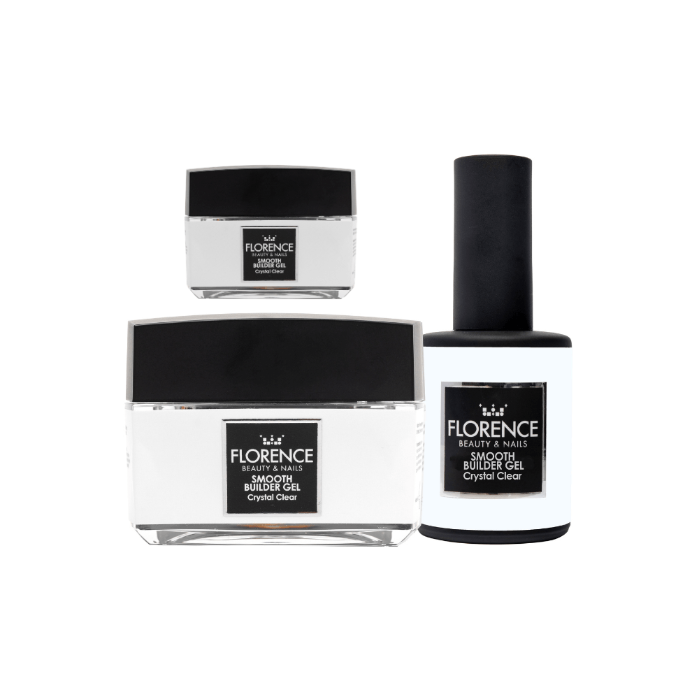 Florence Nails Florence Nails Smooth Builder Gel Crystal Clear 10 ml TPO/HEMA vrij Florence Nails Florence Nails Smooth Builder Gel Crystal Clear 10 ml TPO/HEMA vrij