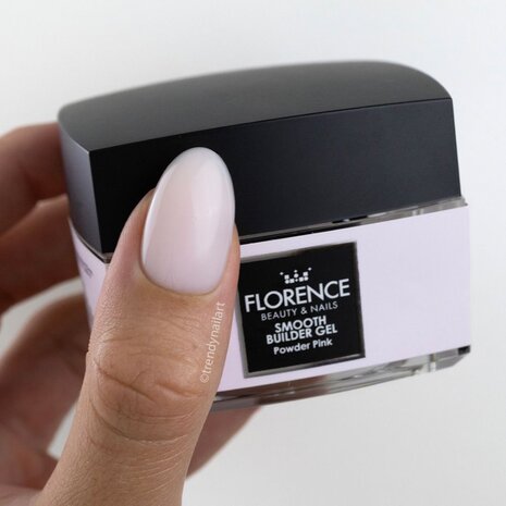 Florence Nails Florence Nails Smooth Builder Gel Powder Pink 10 ml TPO/HEMA vrij Florence Nails Florence Nails Smooth Builder Gel Powder Pink 10 ml TPO/HEMA vrij