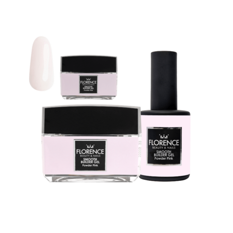 Florence Nails Florence Nails Smooth Builder Gel Powder Pink 10 ml TPO/HEMA vrij Florence Nails Florence Nails Smooth Builder Gel Powder Pink 10 ml TPO/HEMA vrij