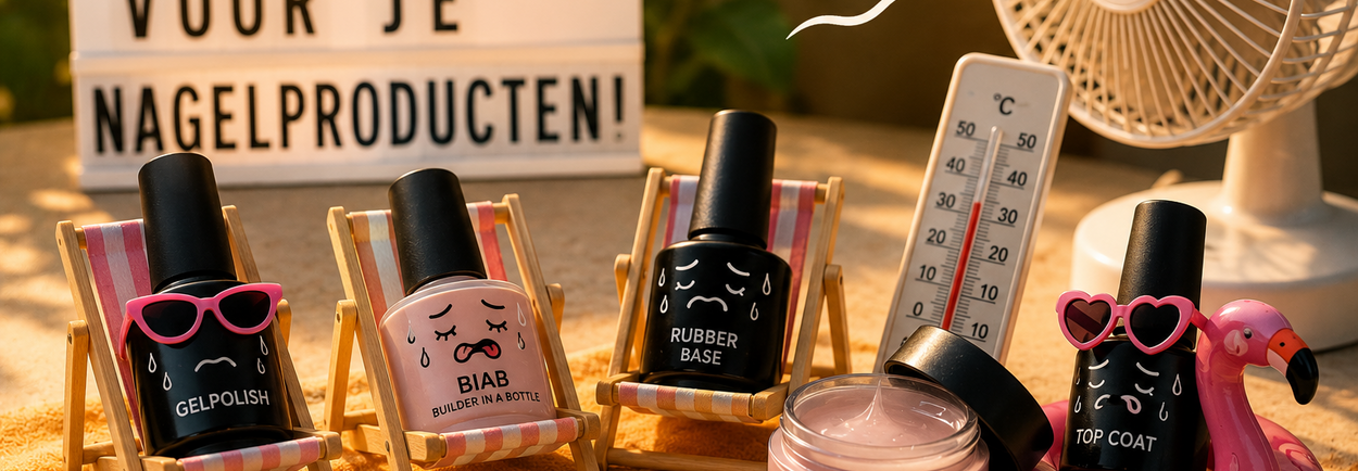 Nagelproducten bewaren in de zomer