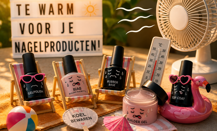Nagelproducten bewaren in de zomer
