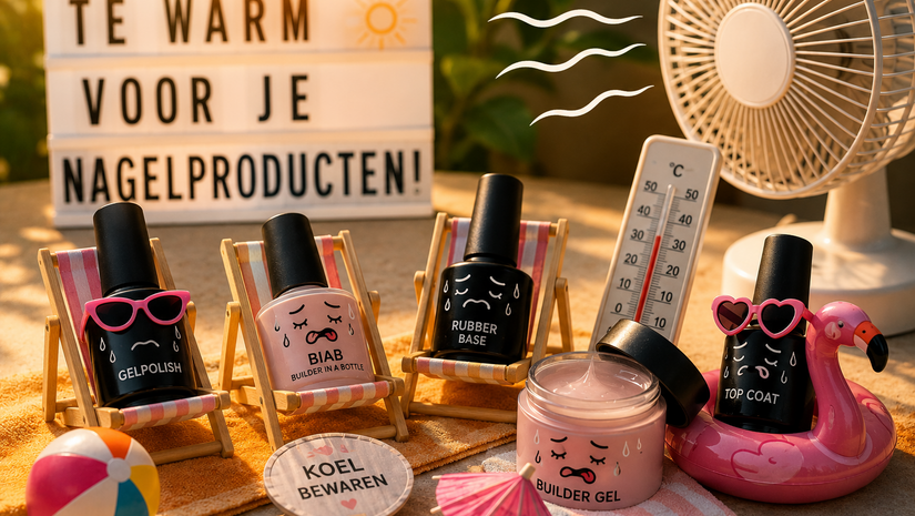 Nagelproducten bewaren in de zomer