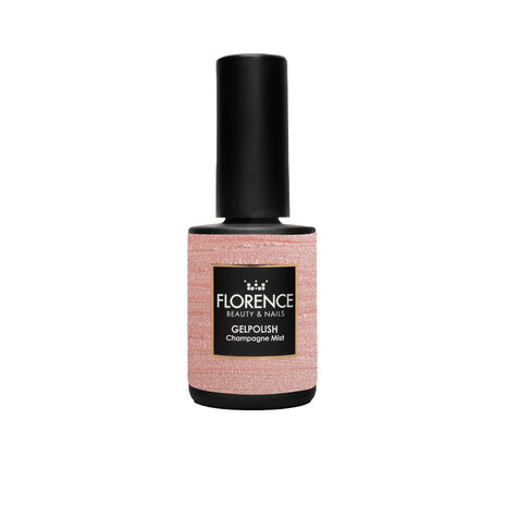 Florence Nails Florence Nails Glitter Gelpolish Champagne Mist 100.123.131S - TPO/HEMA vrij Florence Nails Florence Nails Glitter Gelpolish Champagne Mist 100.123.131S - TPO/HEMA vrij