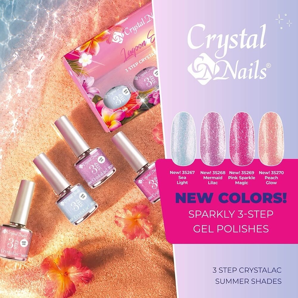 Crystal Nails Crystal Nails 3 step Crystalac  3S267 - Sea Light  8ml