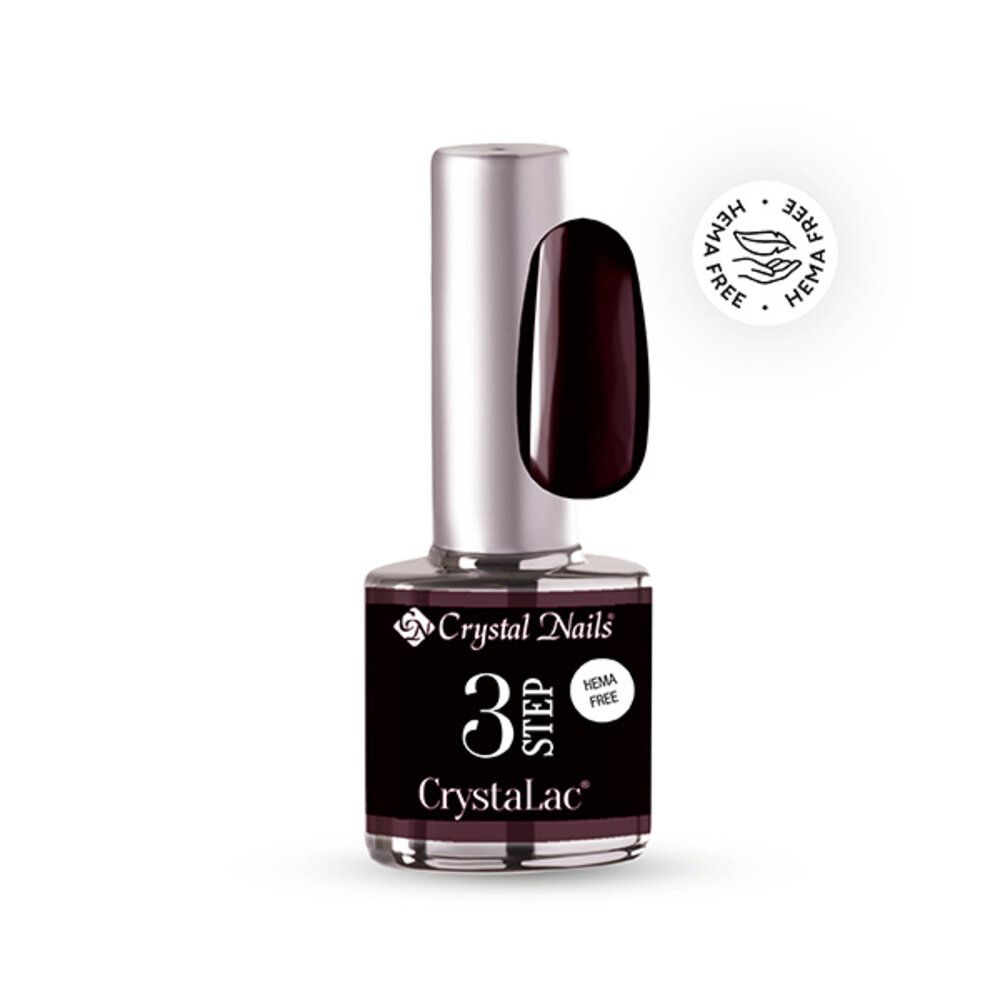 Crystal Nails Crystal Nails 3 step Crystalac 3S286 Intense Dark Brown 8 ml TPO/HEMA vrij Crystal Nails Crystal Nails 3 step Crystalac 3S286 Intense Dark Brown 8 ml TPO/HEMA vrij