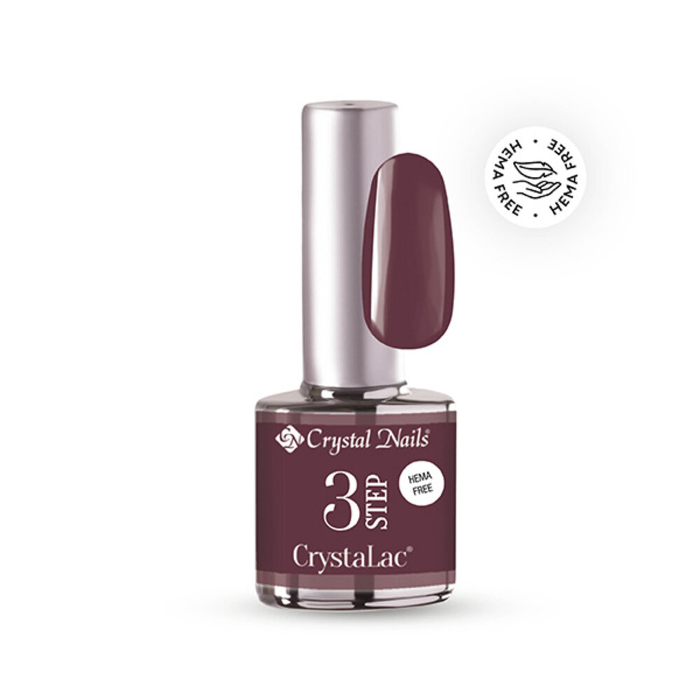 Crystal Nails Crystal Nails 3 step Crystalac 3S285 Deep Plum Inspired Shape 8 ml TPO/HEMA vrij