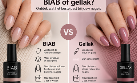 Wat is het verschil tussen BIAB en gellak?