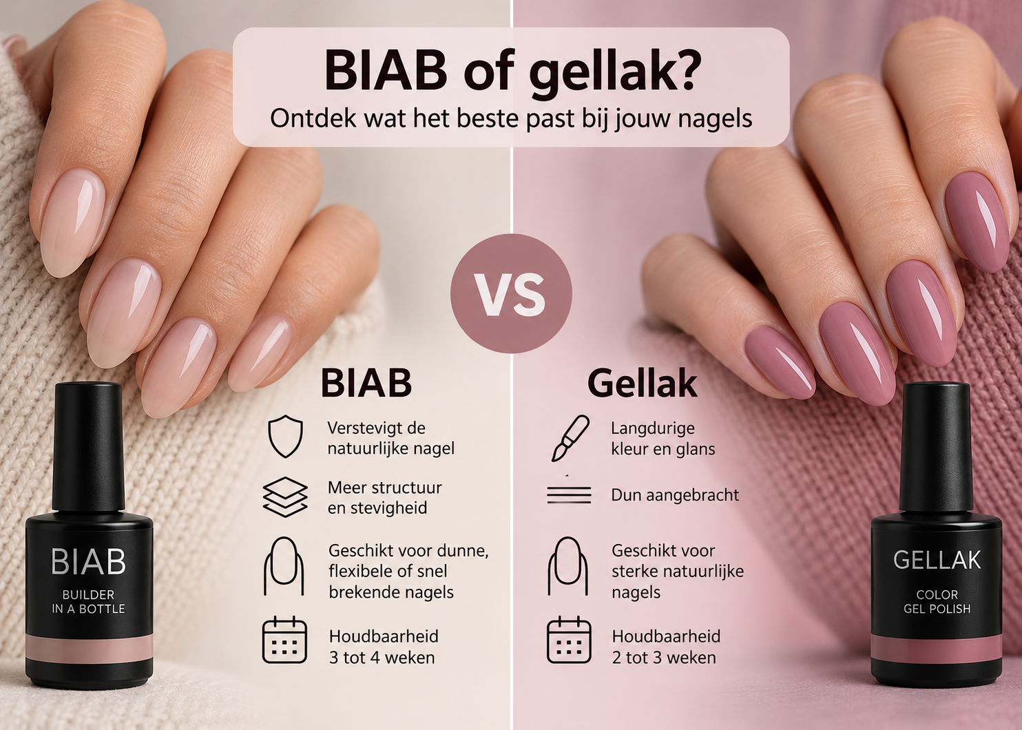 Wat is het verschil tussen BIAB en gellak? Wat is het verschil tussen BIAB en gellak?