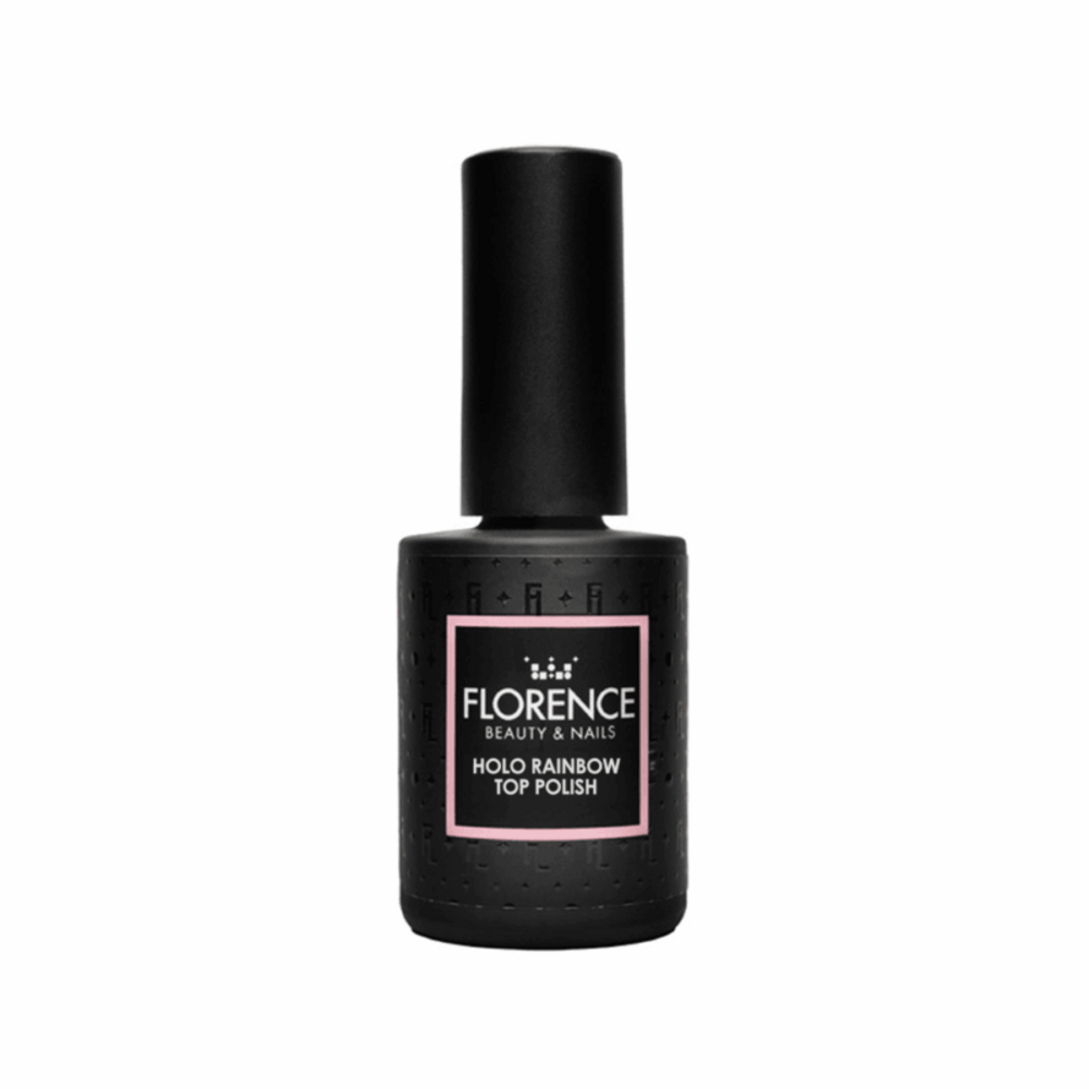 Florence Nails Florence Nails Holo Rainbow Top Polish 10 ml TPO/HEMA vrij Florence Nails Florence Nails Holo Rainbow Top Polish 10 ml TPO/HEMA vrij