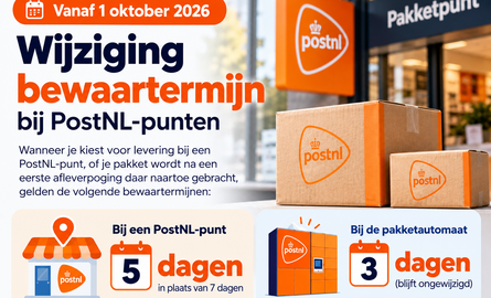 PostNL wijzigt bewaartermijn pakketten