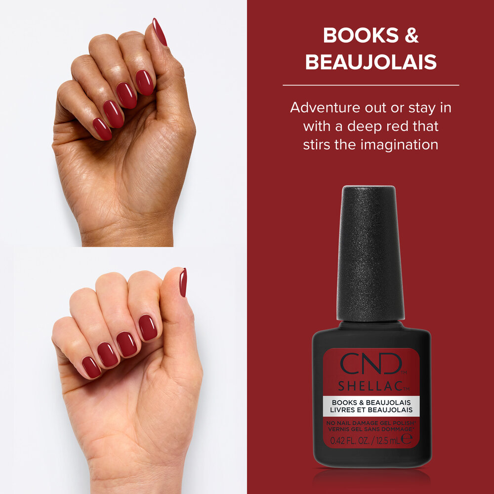 CND CND™ SHELLAC™ Books & Beaujolais 12,5 ml *beperkt leverbaar* CND CND™ SHELLAC™ Books & Beaujolais 12,5 ml *beperkt leverbaar*