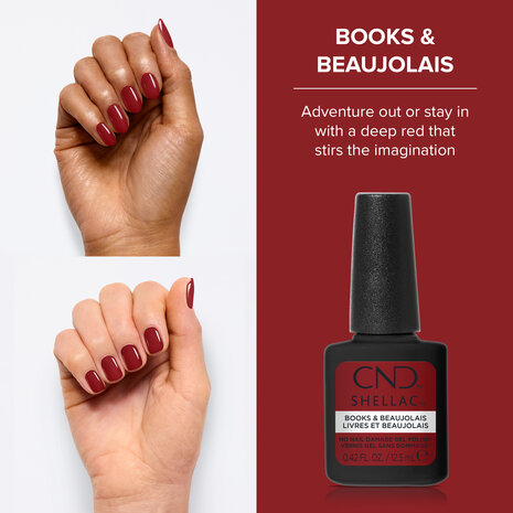 CND CND™ SHELLAC™ Books & Beaujolais 12,5 ml *beperkt leverbaar* CND CND™ SHELLAC™ Books & Beaujolais 12,5 ml *beperkt leverbaar*
