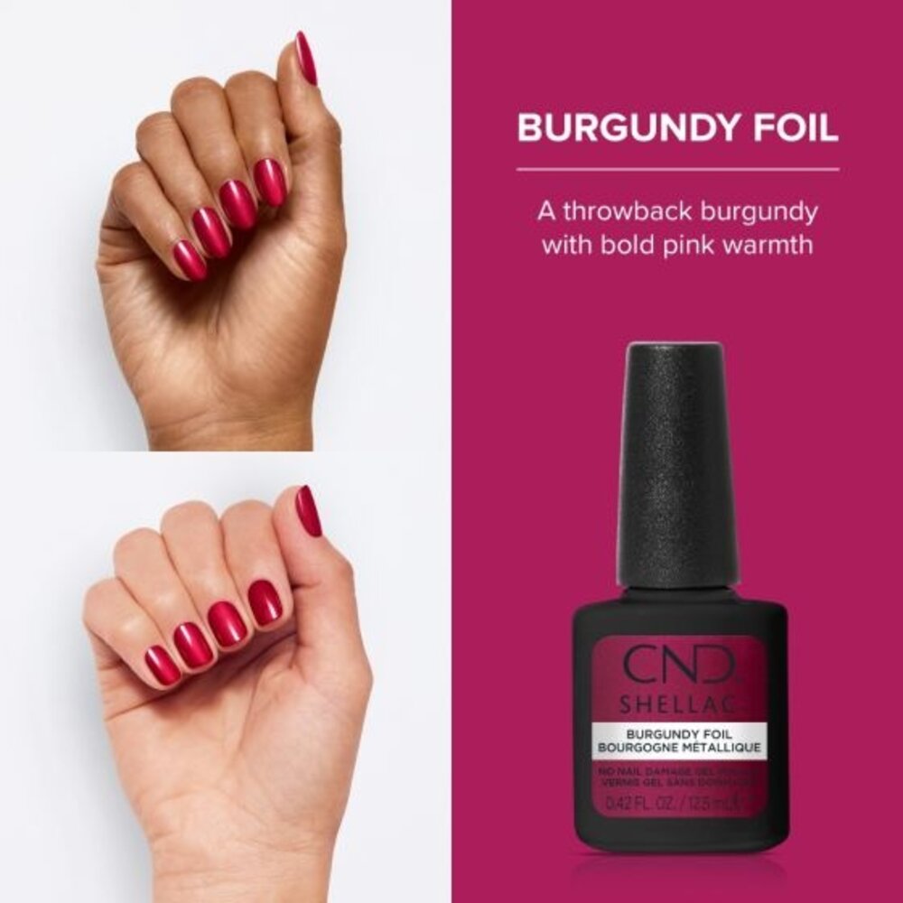 CND CND™ SHELLAC™ Burgundy Foil #491 - 12,5 ml CND CND™ SHELLAC™ Burgundy Foil #491 - 12,5 ml