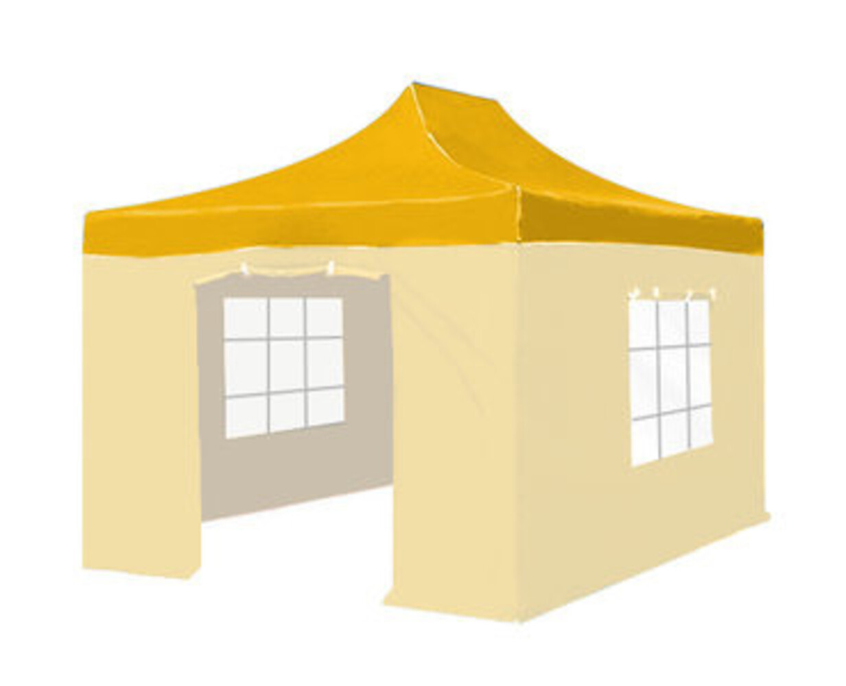 Dak Easy up geel 3x4,5m luxe partytent