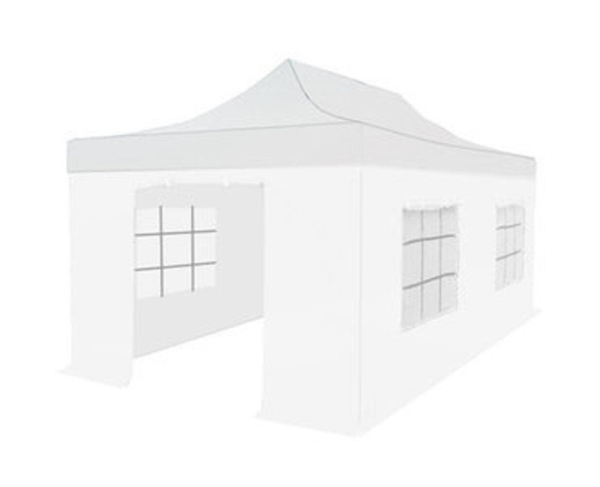 Dak Easy up wit 3x6m luxe partytent Dak Easy up wit 3x6m luxe partytent
