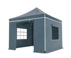 Easy up 3x3m grijs luxe partytent opvouwbaar