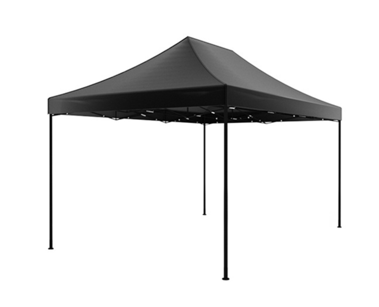 Easy up 3x4,5m zwart luxe zonder zijwanden partytent opvouwbaar Easy up 3x4,5m zwart luxe zonder zijwanden partytent opvouwbaar
