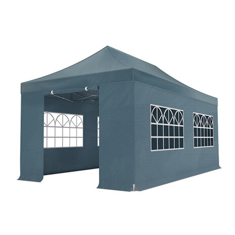 Lizzely Garden & Living Easy up 3x6m grijs 40mm (aluminium buizen) semi prof partytent opvouwbaar