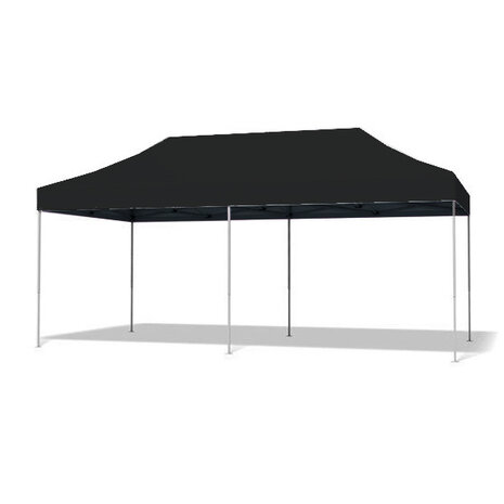 Lizzely Garden & Living Easy up 3x6m zwart 30mm (aluminium buizen) zonder zijwanden semi prof partytent opvouwbaar Lizzely Garden & Living Easy up 3x6m zwart 30mm (aluminium buizen) zonder zijwanden semi prof partytent opvouwbaar