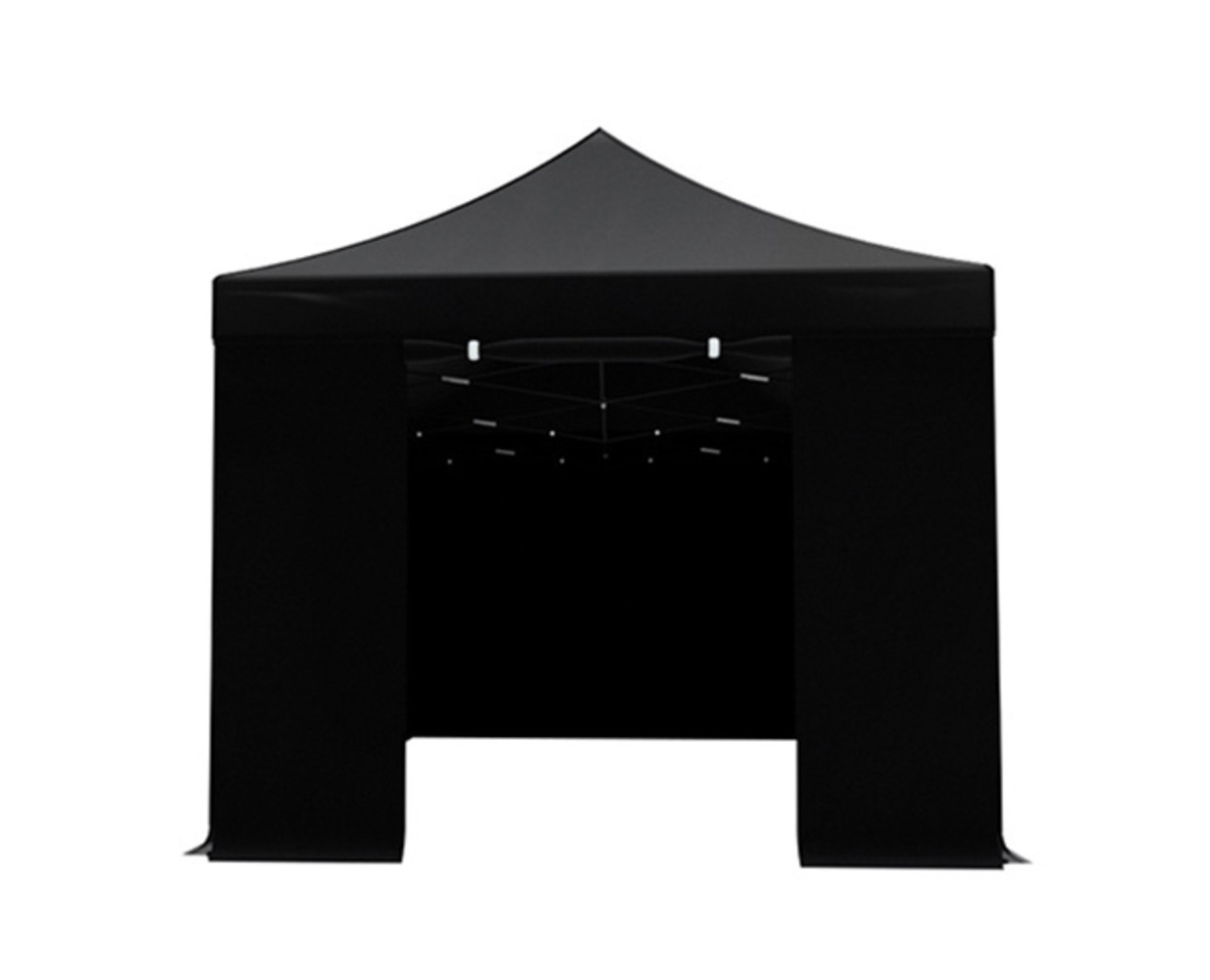 Easy up 3x6m zwart luxe partytent opvouwbaar Easy up 3x6m zwart luxe partytent opvouwbaar