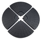 Parasolvoet 4 Stuks Zwart