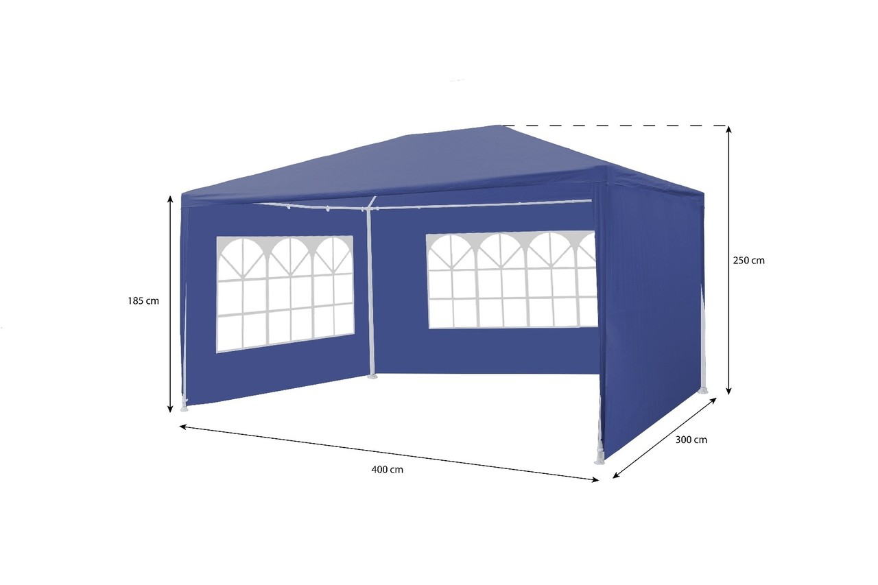 Partytent 3x4m donkerblauw budget Partytent 3x4m donkerblauw budget