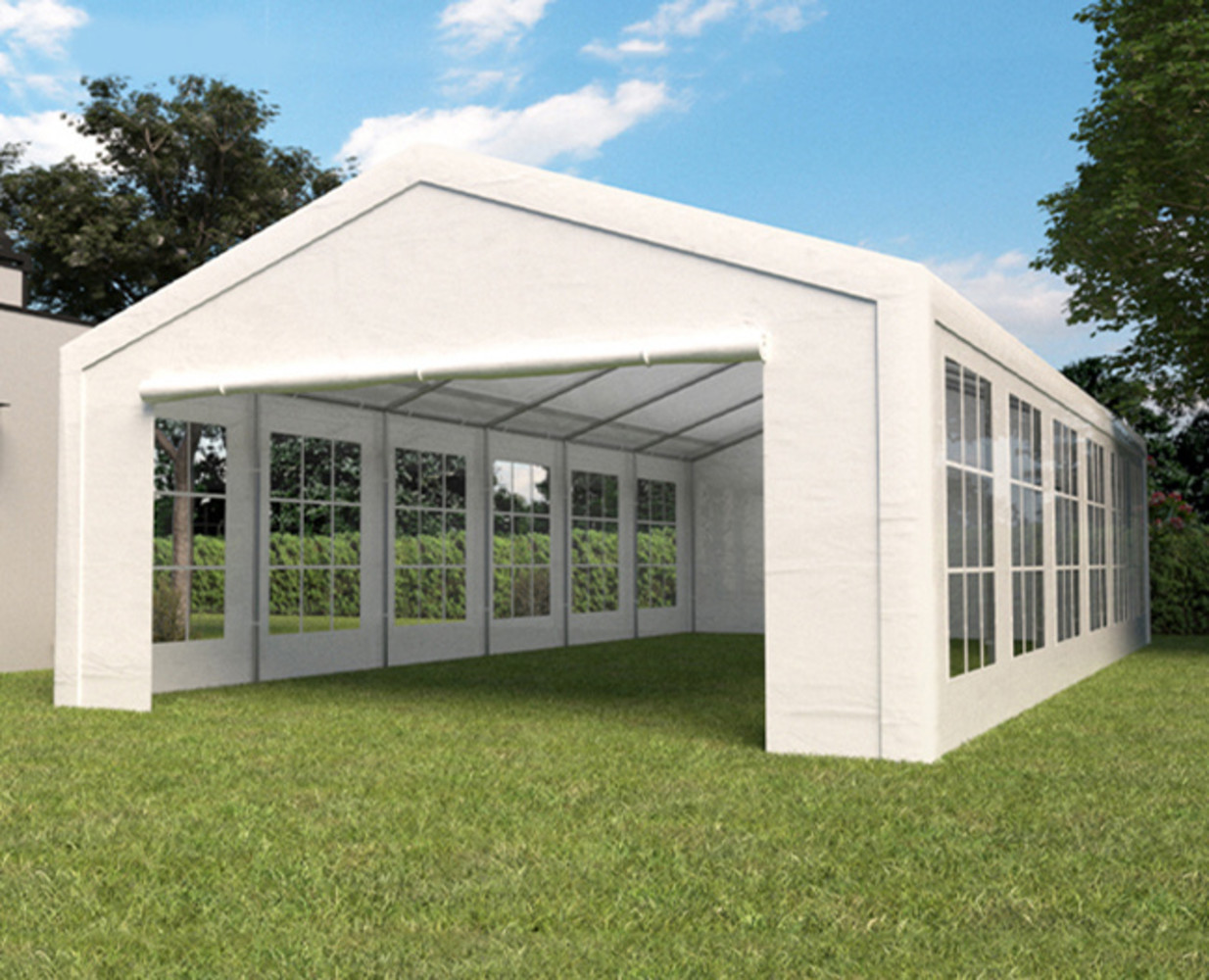 Partytent 6x12m Premium gegalvaniseerde buizen