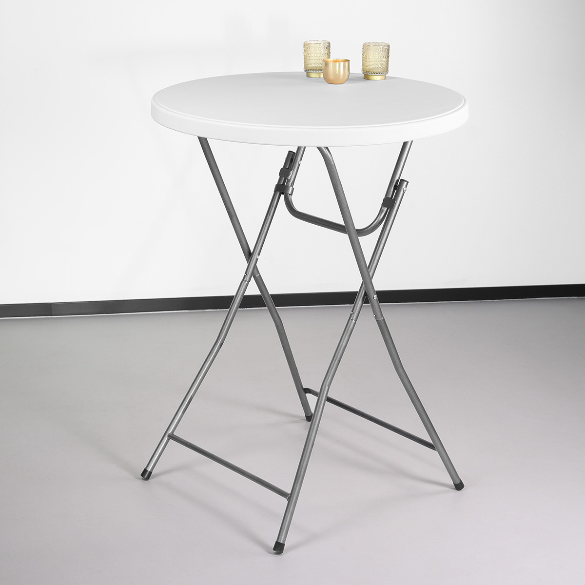 Vicco Ross bartafel in wit/antraciet 2 krukken