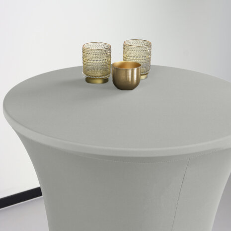 Lizzely Garden & Living Stretch rok grijs statafelrok statafel 60cm statafelhoes Lizzely Garden & Living Stretch rok grijs statafelrok statafel 60cm statafelhoes